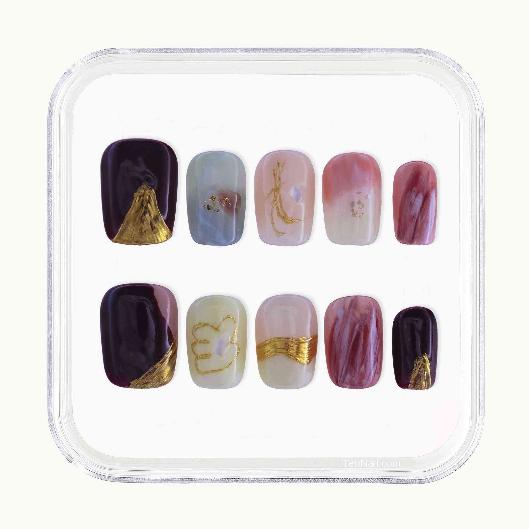 Autumn Glaze? reusable Press on nails by Tennail